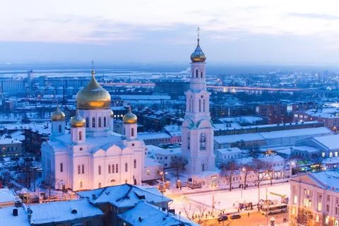 Evening view of the temple Stock-Fotos