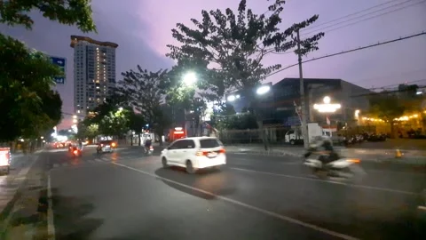 Evening View in Town Vidéo 343570233