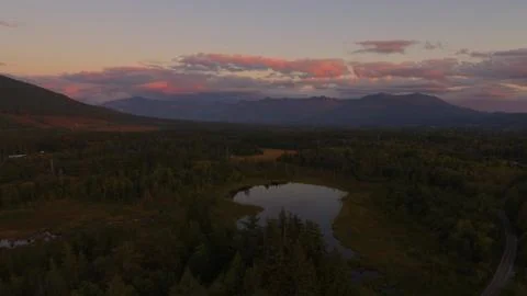 Evening views from the Evergreen state Stock Photos