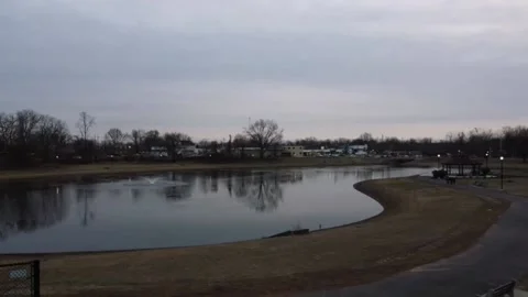 Evening views at the park Stock Footage 149262563