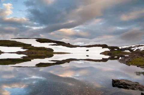 Evening on the Vikafjell Stock Photos