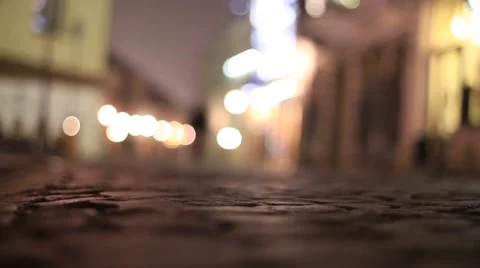 Evening in Vilnius. Old town. Stock Footage 47364497