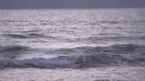 Evening wave. Slow motion. Stock Footage 53124515