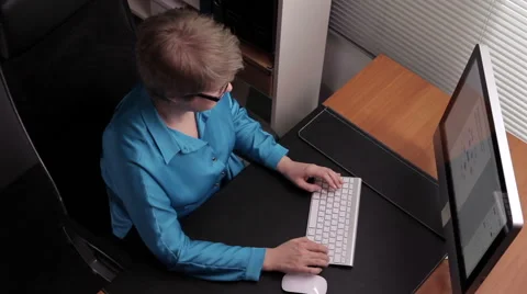 Evening Work in the Office Stock Footage 46104871