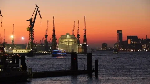 Evening_harbour Stock Footage 94485564