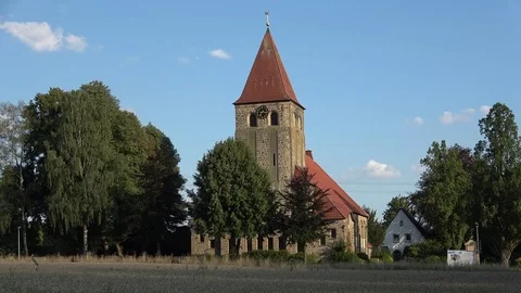 Evening.Rays of the setting sun illuminate the grandiose Stock Footage 92779285