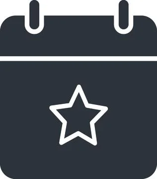 Event Calendar Date Star Stock Illustration