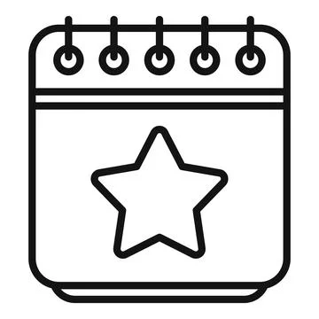 Event calendar icon outline vector. Work plan Ilustração Stock