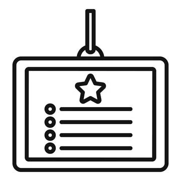 Event card icon outline vector. Calendar plan Ilustração Stock