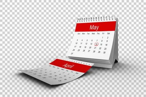 Event date marked in month of May Stock Photos