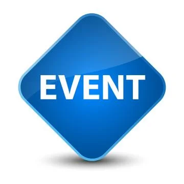 Event elegant blue diamond button 스톡 일러스트