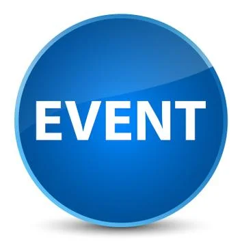 Event elegant blue round button Stock Illustration