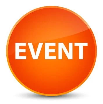 Event elegant orange round button Illustrazione stock
