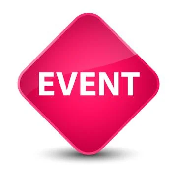 Event elegant pink diamond button Illustrazione stock