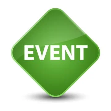 Event elegant soft green diamond button Stock Illustration