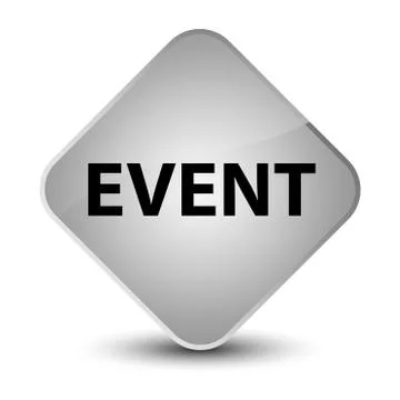 Event elegant white diamond button Stock Illustration