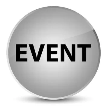 Event elegant white round button Stock Illustration