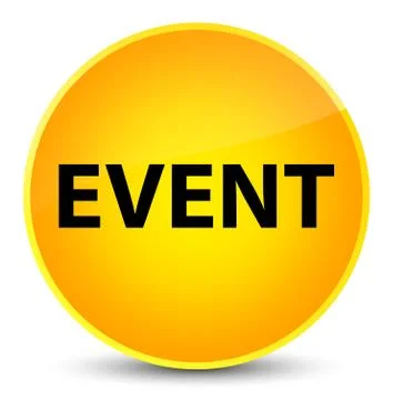 Event elegant yellow round button Stock Illustration