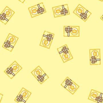 Event gift box vector seamless pattern Stock Illustration