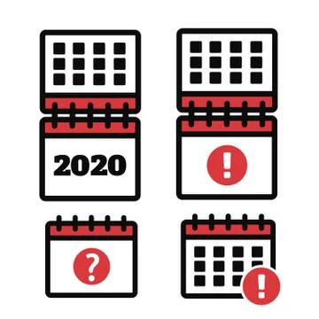 Event icon. Annual plan . Calendar Icons Stock Illustration