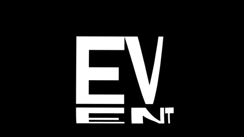 Event Kinetic Warp Text Animation Stock Footage 314998470
