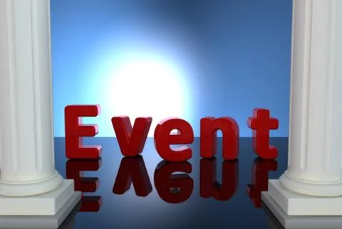 Event letter Stockillustratie