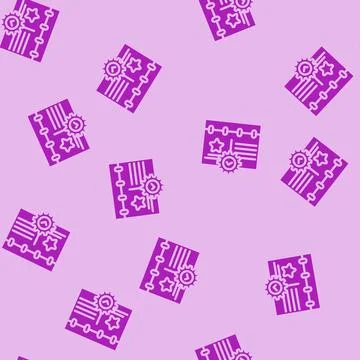 Event management business process glyph vector seamless pattern 스톡 일러스트