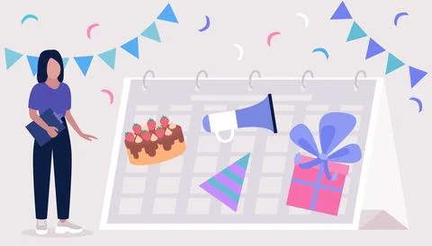 Event management concept Stock Illustration