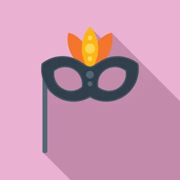 Event management mask icon flat vector. Time manager Ilustração Stock
