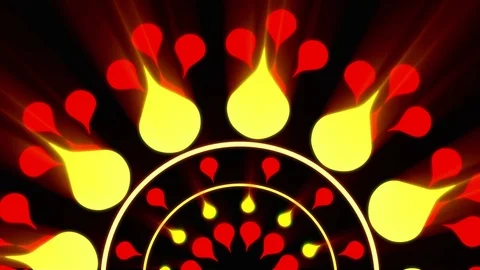 Event Mandala Lights VJ Loops 2 Video stock 106028476