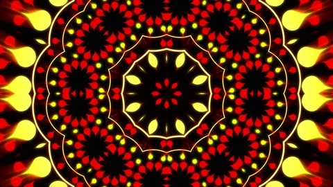 Event Mandala Lights VJ Loops 4 Video stock 106028998