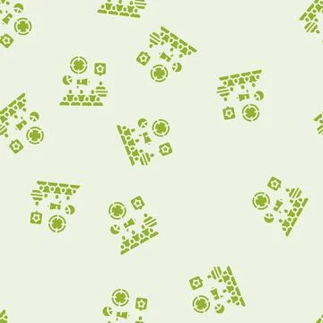 Event marketing glyph seamless pattern Illustrazione stock