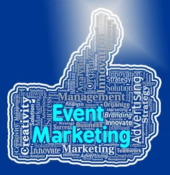 Event Marketing Means Function Promotion And Advertising Stock Illustration