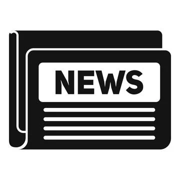 Event newspaper icon simple vector. Web page Stock Illustration