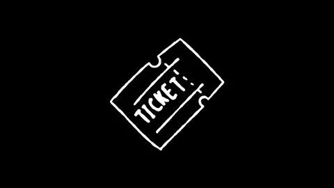 Event Pass Match Ticket Icon Stock Footage 345591012