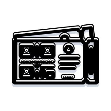 Event passes admitting entry to entertainment ticket stub for show Stock Illustration