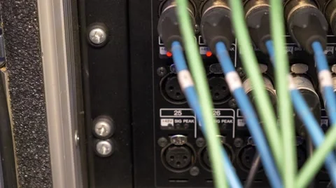 Event Patch Bay Dolly Shot 库存影片 40310867