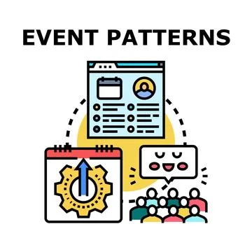 Event patterns and planning for audience engagement Ilustração Stock