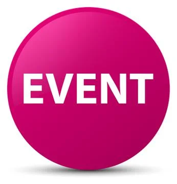 Event pink round button Stock Illustration