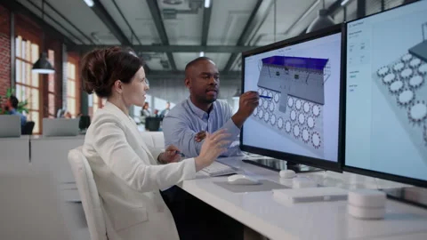 Event Planner And Assistant Coordinate Schedules Stock Footage 341004554