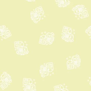 Event planner line seamless pattern Stockillustratie