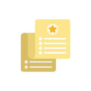 Event planner list icon flat vector. Time manager Stock Illustration
