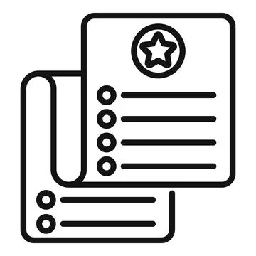 Event planner list icon outline vector. Time manager Ilustração Stock
