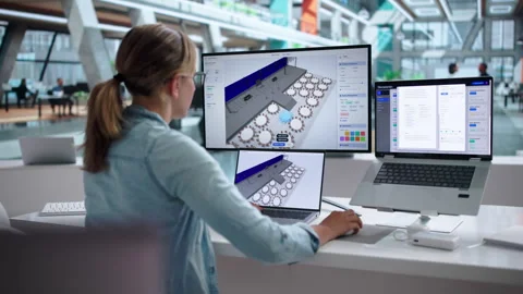 Event Planner Uses Laptop To Organize Stock Footage 343878824