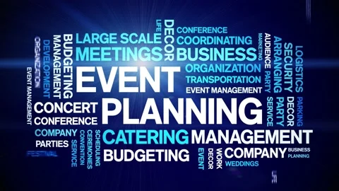 Event Planning animated word cloud,anima... | Stock Video | Pond5