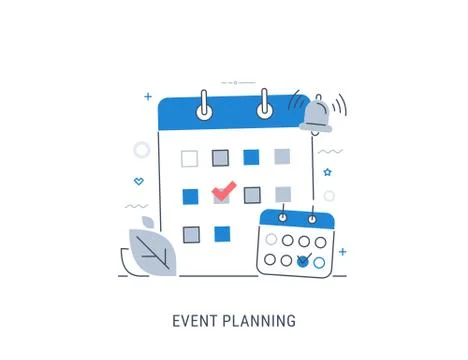Event planning vector illustration Stock Illustration