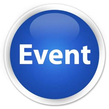 Event premium blue round button 스톡 일러스트