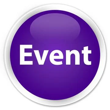 Event premium purple round button Illustrazione stock