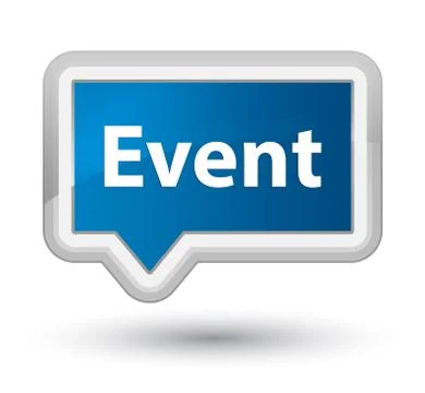 Event prime blue banner button Stock Illustration