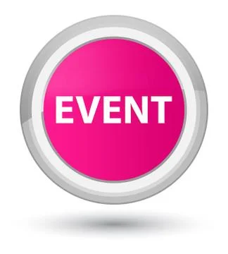Event prime pink round button Stock Illustration